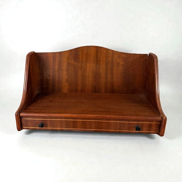 Vintage Danish Wall-Mounted Nightstands in Teak, 1960s, Set of 2 For Sale - Image 4 of 7