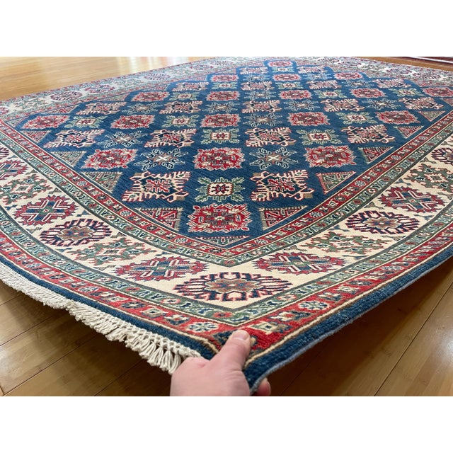 Tribal Super Kazak Area Rug 8x10 For Sale - Image 4 of 11