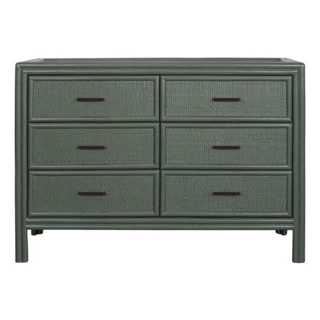 Bermuda Six-Drawer Dresser - Evergreen For Sale