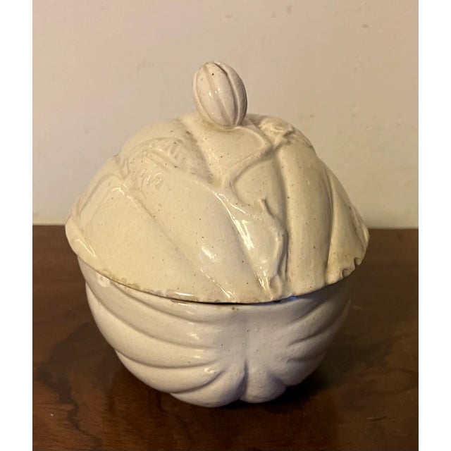English Antique 18th Century English Creamware Melon Form Tureen or Box For Sale - Image 3 of 11