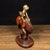 Chinese Gilt Bronze Monkey on Horse Figure - "Immediate Marquis" Statue For Sale - Image 3 of 7