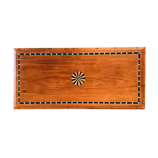 Late 19th Century Dutch Colonial Inlaid Camphorwood Trunk/Chest on Stand For Sale In San Francisco - Image 6 of 13