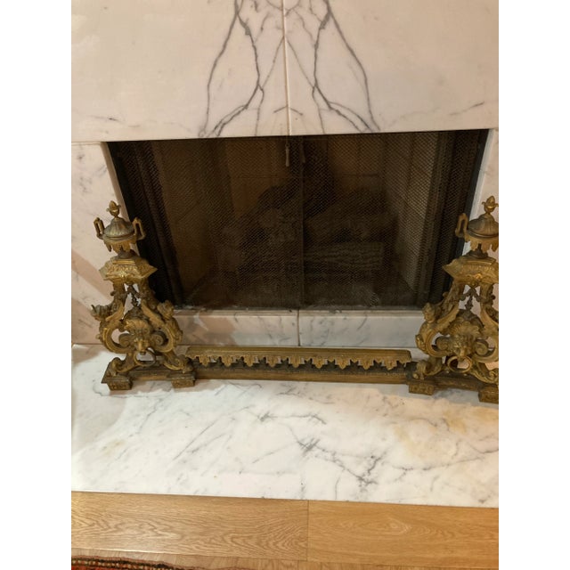 19th Century Bronze Chenets- Set of 3 For Sale - Image 10 of 12