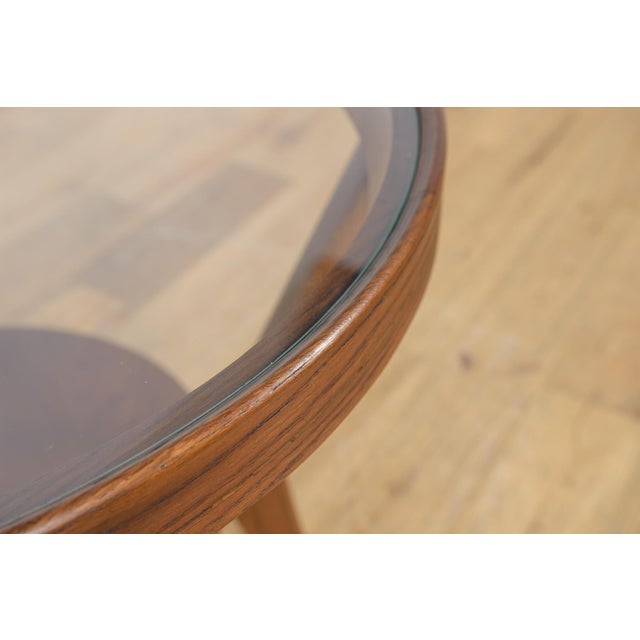 Wood Oak & Glass Coffee Table by Karel Kozelka & Antonin Kropacek for Interior Praha, Czechoslovakia, 1940s For Sale - Image 7 of 12