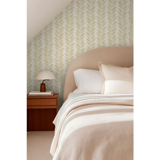Bring a burst of joy to your walls with our Garden Leaf Stripe Wallpaper, a classic stripe reimagined with hand-painted...
