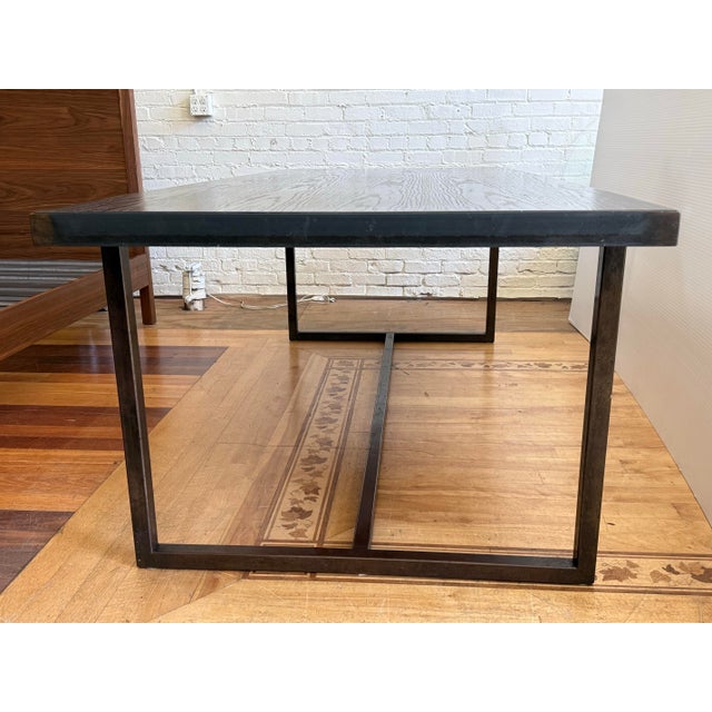 Bespoke Wood + Metal Dining Table For Sale - Image 10 of 12