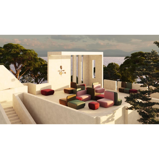 Gray Rubik L Pouf by Mambo For Sale - Image 8 of 9