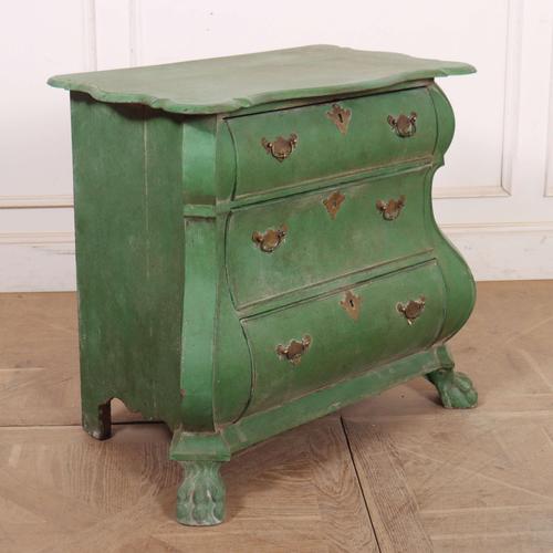 Dutch Painted Bombe Commode For Sale - Image 6 of 10