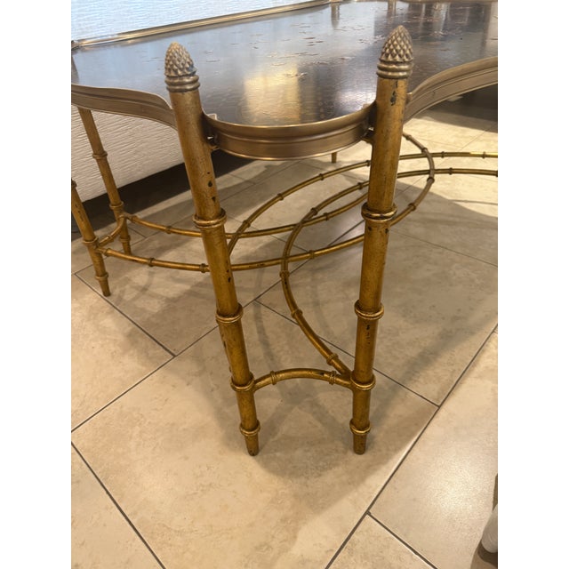 Chinoiserie Chinoiserie Faux Bamboo Cocktail Table For Sale - Image 3 of 12