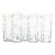 Mid 20th Century Handcut Frosted Bamboo Highballs- Set of Eight For Sale