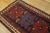 Tribal 1900s Blue Navy Tribal Geometric Antique Caucasian Kazak Talish Runner Rug For Sale - Image 3 of 12
