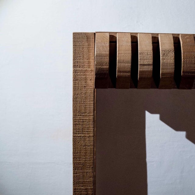 Simple Cedar Wood Table by Baka Studio For Sale - Image 4 of 6