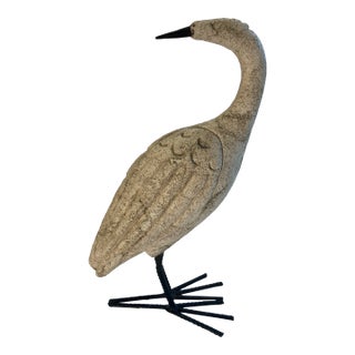 1990s Garden Accent Bird Sculpture For Sale