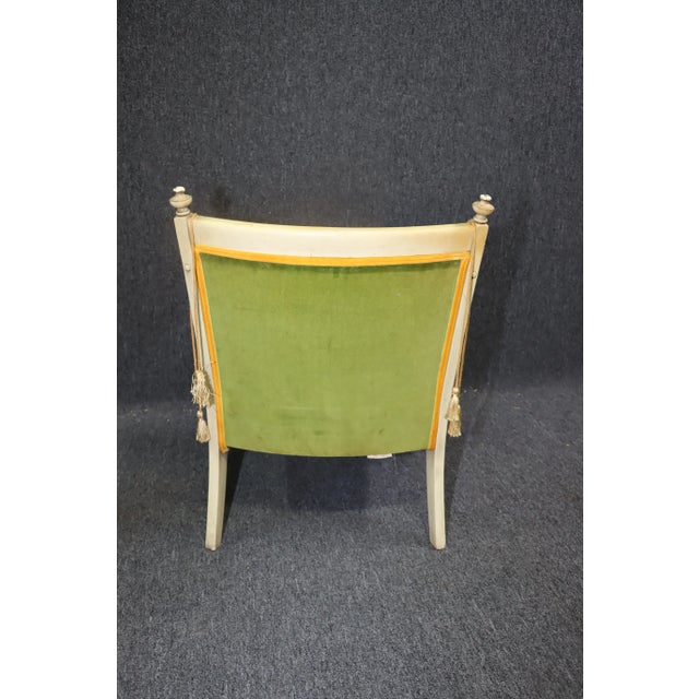 Hollywood Regency Regency Style Bergere For Sale - Image 3 of 8