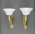 Gold Art Deco Brass Wall Lamps, Austria, 1930s, Set of 2 For Sale - Image 8 of 8