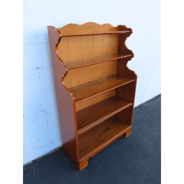 Ethan Allen Solid Maple Shelving Display Cabinet Bookshelf 6910 For Sale - Image 11 of 14