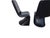 Black Vintage Mid Century Faux Snakeskin Cantilever S Side Chairs Panton 1-2-3 Style For Sale - Image 8 of 14