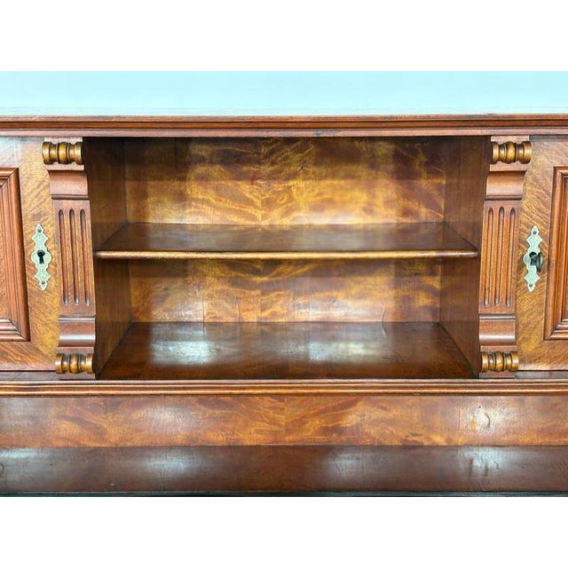 Wood Antique Gründerzeit Writing Desk, 1880 For Sale - Image 7 of 18