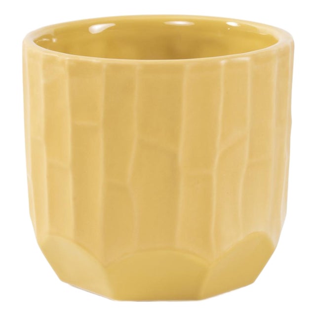 Golden Bee Ceramic Cache Pot- Short For Sale