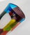 Red Mid-Century Modern Italian Murano Glass Colorful Patchwork Vase For Sale - Image 8 of 11