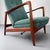 Mid-Century Model 829 High-Back Lounge Chair and Ottoman in Teak and Green Upholstery by Gio Ponti for Cassina, Italy, 1960s, Set of 2 For Sale - Image 16 of 18
