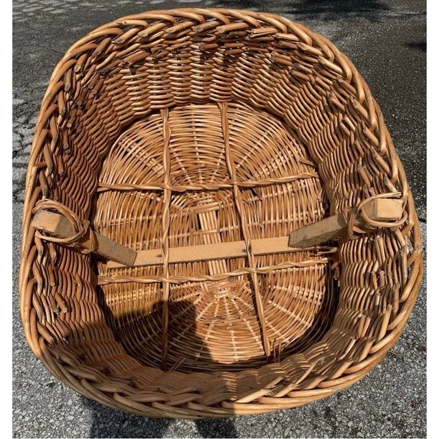 Coastal Vintage Wicker Boho, Coastal Accent Egg Chair For Sale - Image 3 of 9