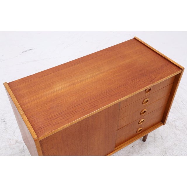 Vintage Danish Teak Chest of Drawers For Sale - Image 8 of 16