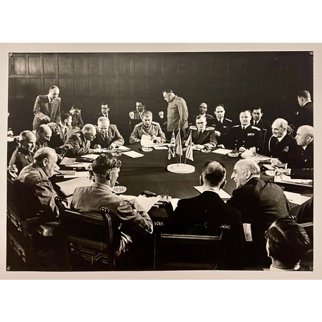 Samariy Gurariy, Large Silver Gelatin Russian Photograph Potsdam Conference Winston Churchill For Sale In Miami - Image 6 of 7