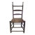 Early American Red Painted Cane Seat Ladder Back Chair For Sale