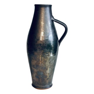 Studio Ceramic Art Henkel Vase by Josef Höhler for VEB Kunst Keramik Friedrichsroda KKF, Germany, 1950s For Sale