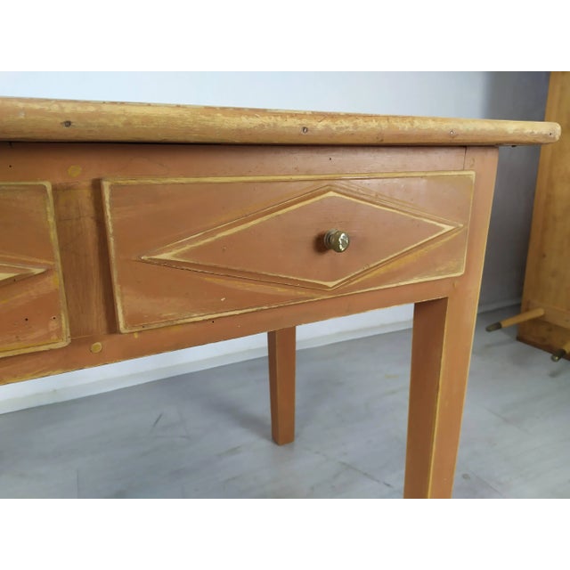 Lozenge Farmhouse Table For Sale - Image 16 of 18