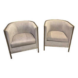 2 Custom Accent Chairs For Sale