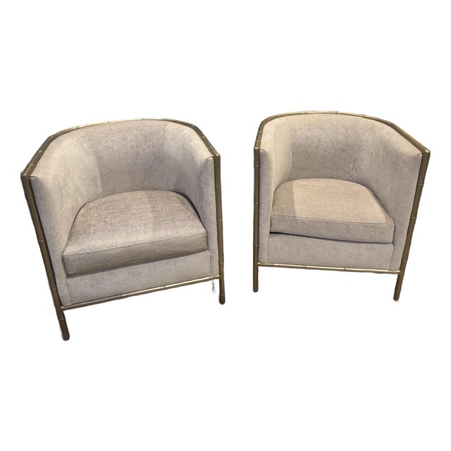 2 Custom Accent Chairs For Sale