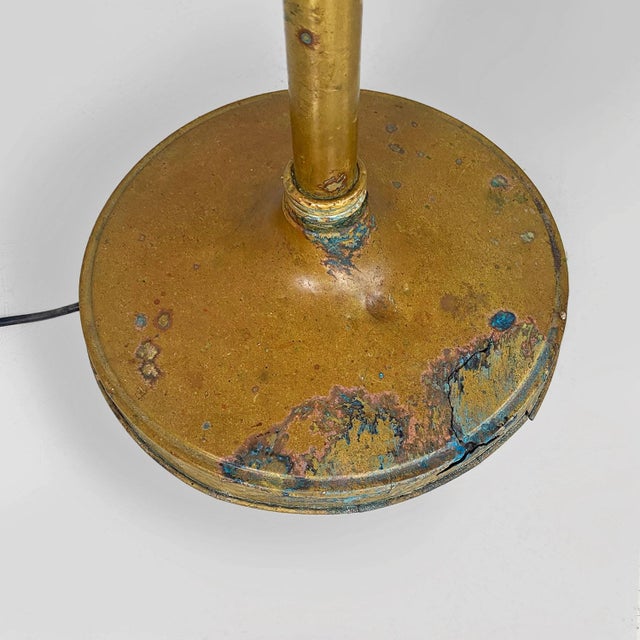 Mid-Century Modern Art Deco Italian Brass Floor Lamp, 1940s For Sale - Image 14 of 15