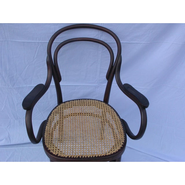 Wood Vienna Straw Chair by J & J Kohn for Jacob & Josef Kohn, 1890s For Sale - Image 7 of 11