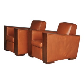 Art Deco Lounge Chairs, 1940s, Set of 2 For Sale