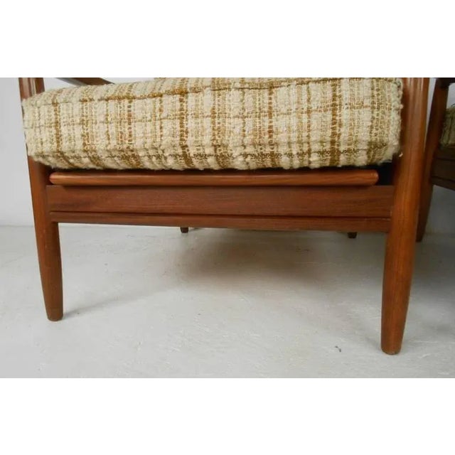 1970s Scandinavian Modern Sofa and Chairs For Sale In New York - Image 6 of 8