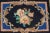 1930s American Hooked Rug With Large Floral Medallion in Black Background For Sale In Atlanta - Image 6 of 9