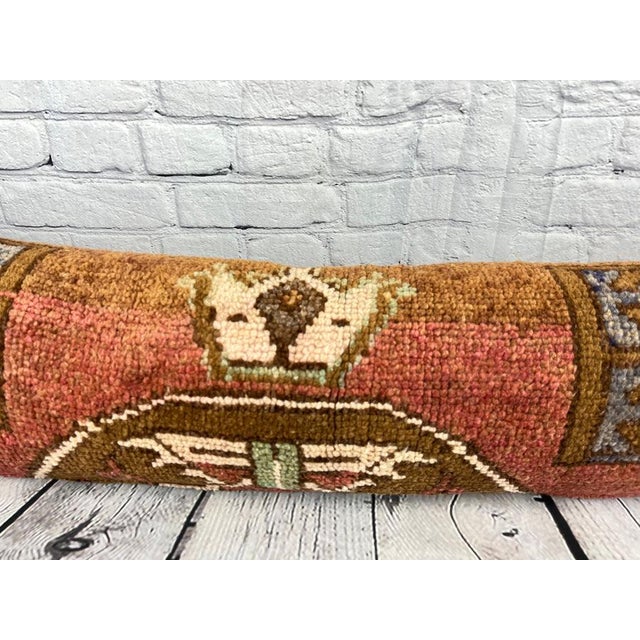 12 x 46 Lumbar Rug Pillow Essence Oasis Turkish Pillow Cushion Cover For Sale - Image 4 of 7