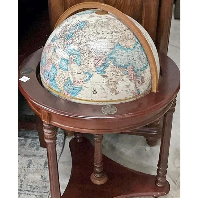 Late 20th Century Repogle Globe on Stand From University of Virginia For Sale In West Palm - Image 6 of 9