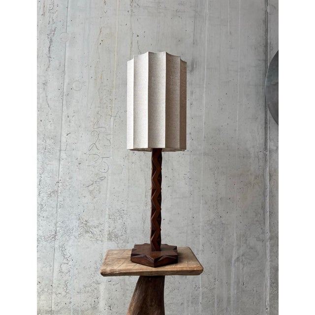 1960s Vintage Handmade Sculptural Table Lamp in the style of Brancusi For Sale - Image 5 of 10