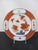 Really beautiful pair of Japanese Imari dinner plates. White porcelain, each with hand painted floral and butterfly...