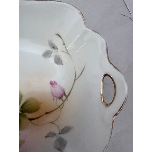 Antique Nippon Kutani Hand-Painted Porcelain Serving Set With Butterflies, C. 1910 For Sale - Image 10 of 11