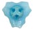 American Vintage Northwood Glass Bowl Klondyke Blue Opalescent 3 Footed Scroll Candy Dish For Sale - Image 3 of 6