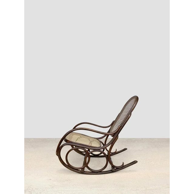 Thonet Rocking Armchair by Michael Thonet for Thonet For Sale - Image 3 of 5