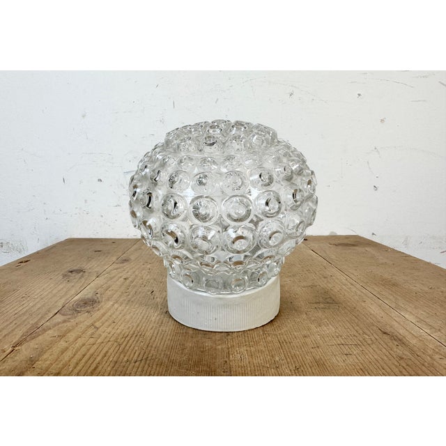1970s Vintage White Porcelain Wall Light, 1970s For Sale - Image 5 of 12