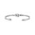Modern James Avery Retired 925 Silver Lovers Knott Cuff Bangle Bracelet For Sale - Image 3 of 8