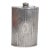 Evans Early 1900s Monogrammed Whiskey Hip Flask Evans Nickel Silver 4714b For Sale