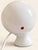 Vintage Space Age Eyeball Table Lamp – White With Red Interior, C. 1970s–1980s For Sale - Image 4 of 6