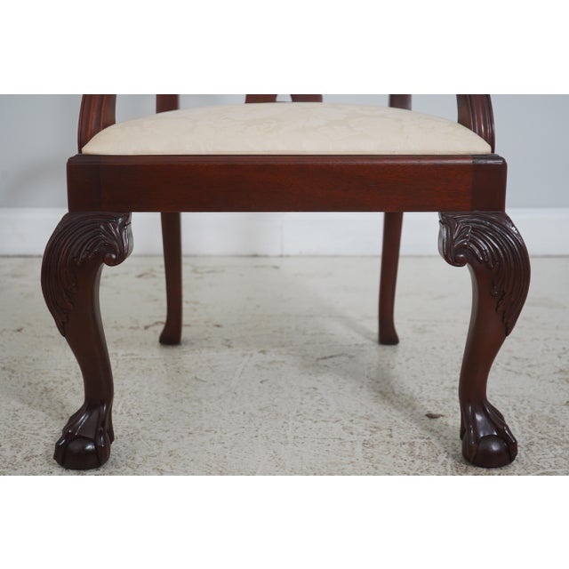 Set of 8 Baker Chippendale Clawfoot Mahogany Dining Chairs For Sale - Image 10 of 18